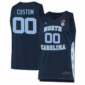 UNC Custom #00 Navy College Jersey | Premium On-Court Men's Basketball Fan Gear 75j04M0S