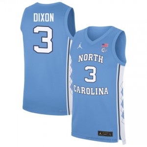 #3 Derek Dixon Tar Heels Men's Player Jersey | Blue Basketball Premium Stitched Edition 962a7d36