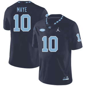 North Carolina #10 Drake Maye Navy Jersey | Men's High School Football Game-Ready Gear qG66Q216