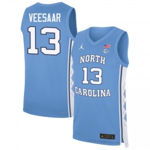 Henri Veesaar #13 North Carolina Tar Heels Blue Men's Basketball Jersey | March Madness Game-Ready Replica Collection 26y0acX8