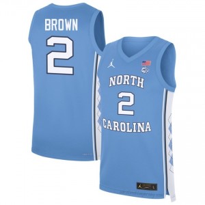 James Brown UNC Tar Heels #2 Blue Men's NCAA Basketball Jersey | Official Team Replica Apparel 5433Knx7