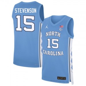 UNC Jarin Stevenson #15 Blue College Jersey | Premium On-Court Men's Basketball Fan Gear 212826Ih