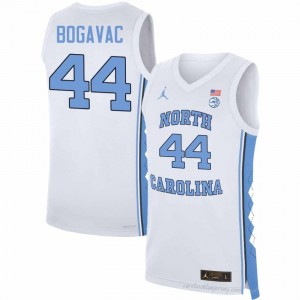 Luka Bogavac UNC Tar Heels #44 White Men's NCAA Basketball Jersey | Official Team Replica Apparel 947161xR