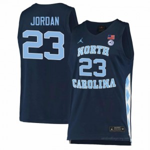Michael Jordan UNC Tar Heels #23 Navy Men's NCAA Basketball Jersey | Official Team Replica Apparel 88sK3O4c
