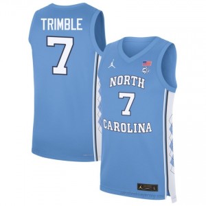 North Carolina #7 Seth Trimble Blue Jersey | Men's High School Basketball Game-Ready Gear 814j8Qsj