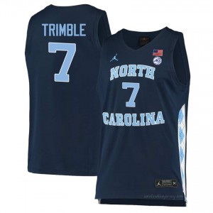 UNC Seth Trimble #7 Navy College Jersey | Premium On-Court Men's Basketball Fan Gear 11vs2vo1