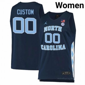 North Carolina #00 Custom Navy Jersey | Women's High School Basketball Game-Ready Gear 192EO15h