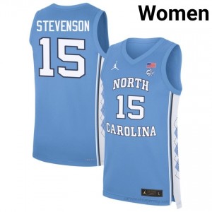 North Carolina #15 Jarin Stevenson Blue Jersey | Women's High School Basketball Game-Ready Gear 33683w14