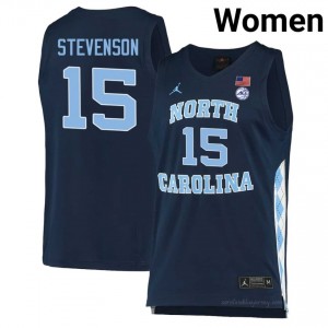 UNC Jarin Stevenson #15 Navy College Jersey | Premium On-Court Women's Basketball Fan Gear 7988ha42