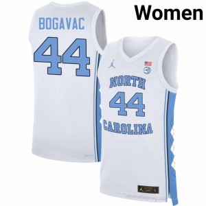 Luka Bogavac #44 North Carolina Tar Heels White Women's Basketball Jersey | March Madness Game-Ready Replica Collection 84vX3200