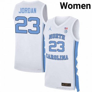 North Carolina #23 Michael Jordan White Jersey | Women's High School Basketball Game-Ready Gear 181776ju