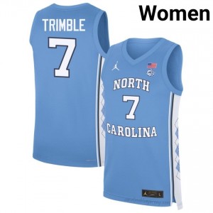 Seth Trimble UNC Tar Heels #7 Blue Women's NCAA Basketball Jersey | Official Team Replica Apparel 21348U61