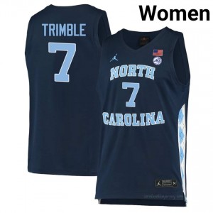North Carolina #7 Seth Trimble Navy Jersey | Women's High School Basketball Game-Ready Gear 97My564W