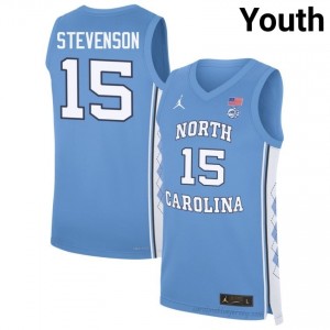 Jarin Stevenson UNC Tar Heels #15 Blue Youth NCAA Basketball Jersey | Official Team Replica Apparel 24vb5J2p