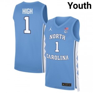 North Carolina #1 Zayden High Blue Jersey | Youth High School Basketball Game-Ready Gear 8820L0wF