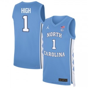 #1 Zayden High Tar Heels Men's Player Jersey | Blue Basketball Premium Stitched Edition 643wN244